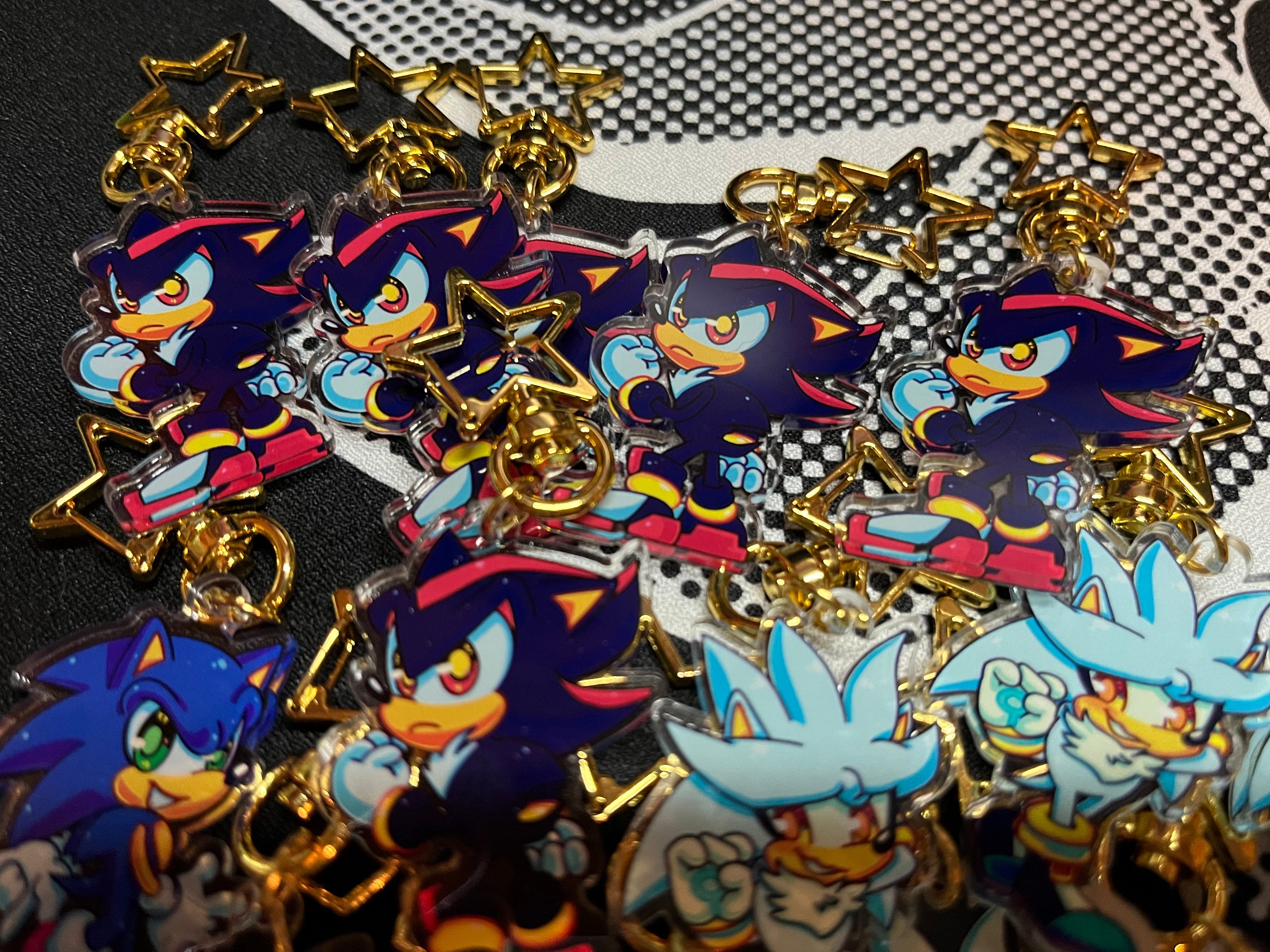 Sonic X: Acrylic Key Chain - Shadow