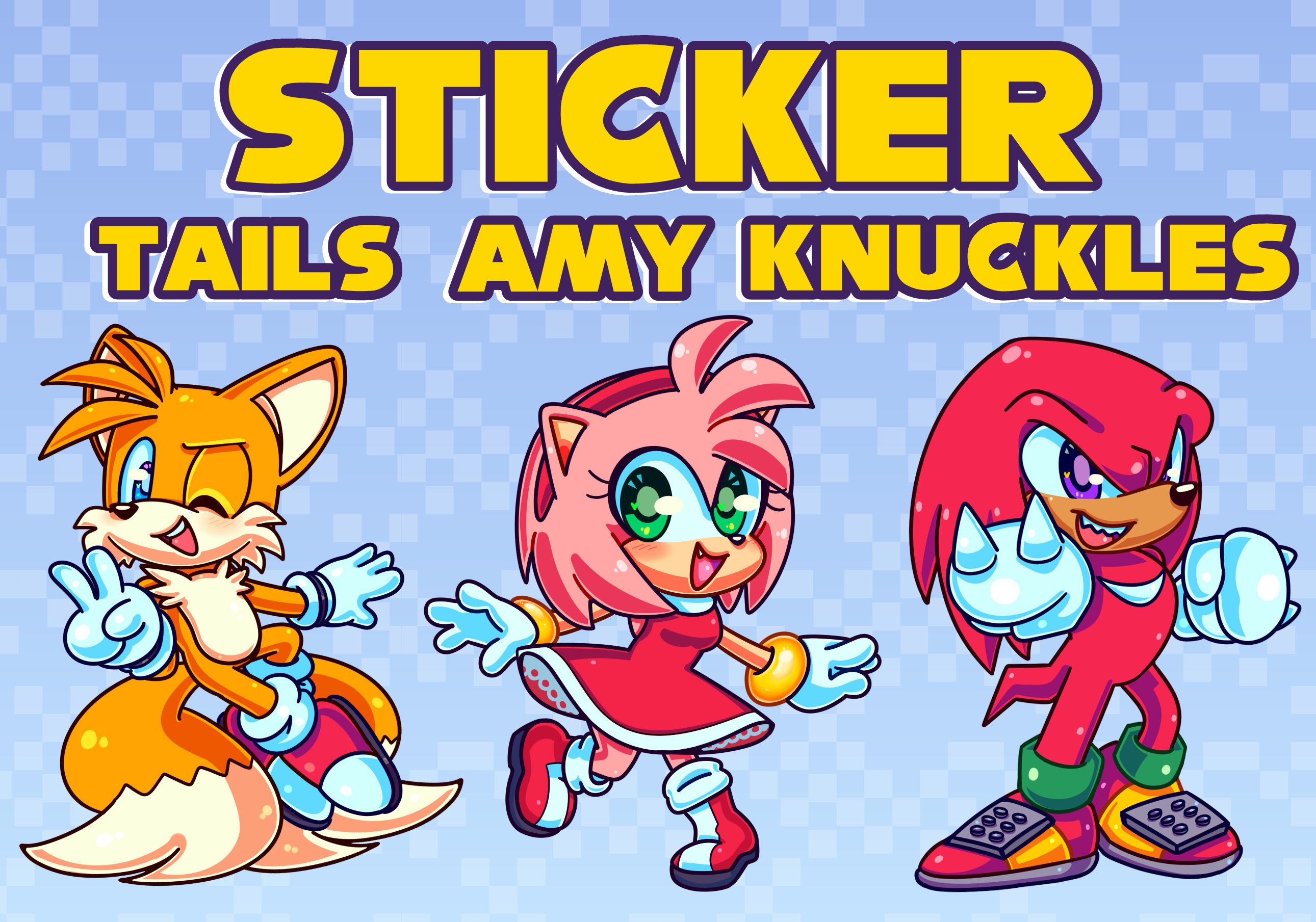 sonic the hedgehog, amy rose, tails, knuckles the echidna, cream