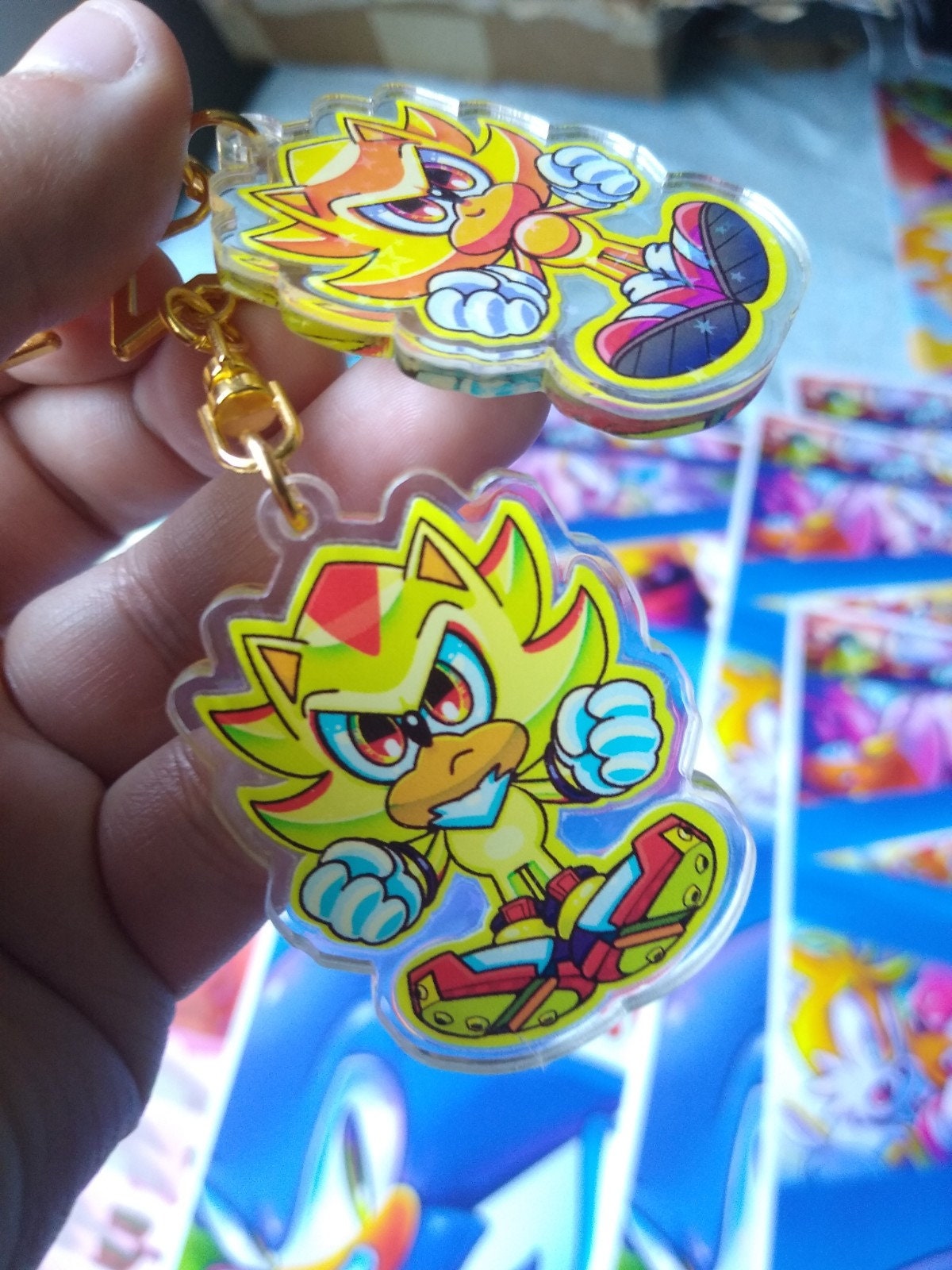 Sonic X: Acrylic Key Chain - Shadow