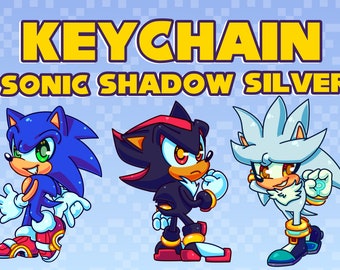 SONIC SHADOW SILVER Keychains 