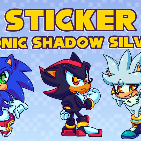 SONIC SHADOW SILVER Stickers