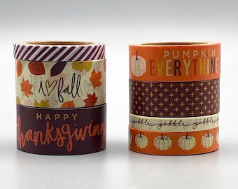 Autumn Brown Pumpkin Pattern Washi Tape 15mm x 10m