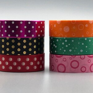 Polka Dot Washi Tape, 24&quot; Samples