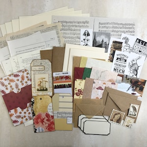 Light Academia Stationery and Journaling Kit, Pen Pal Kit, Snail Mail, Happy Mail, Aesthetic Letter Writing Set