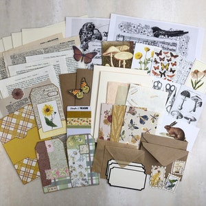 Cottagecore Stationery and Journaling Kit, Pen Pal Kit, Snail Mail, Happy Mail, Aesthetic Letter Writing Set