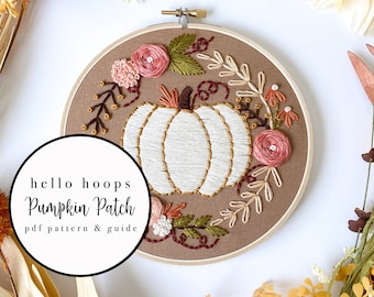 Pumpkin Patch Embroidery Pattern
