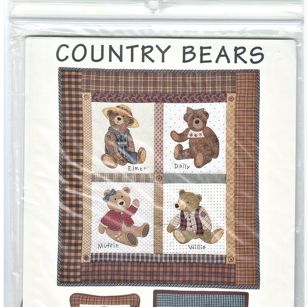 Four Little Bears Quilt Kit Etsy