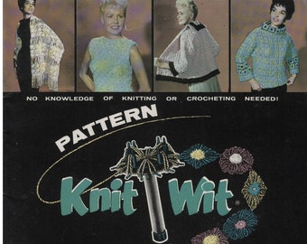 Vintage Knit Wit Pattern Book No 66 Printed In The USA 1960. Baby Blankets, Afghans, Women's, Girl's, And Doll's Clothing... Nearly New Cond