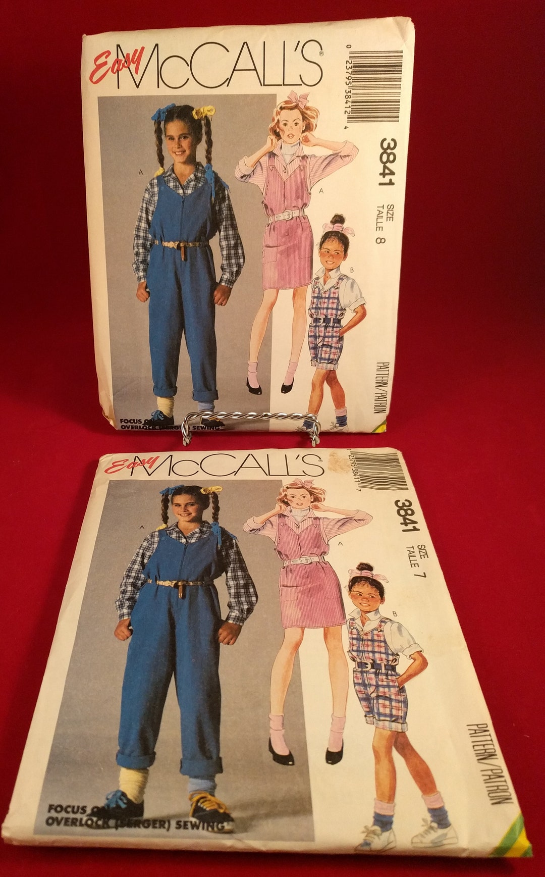 Vintage Mccall's Pattern 3841 Girl's Jumper Etsy