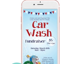 Car Wash Flyer Etsy