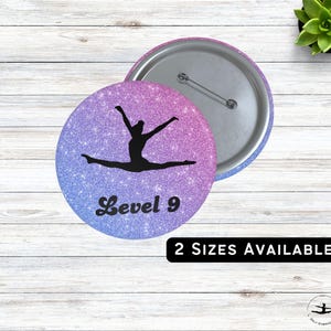 Level 9 Gymnastics Pin | Perfect Gymnast Team Gift Idea | Gymnast Accessory