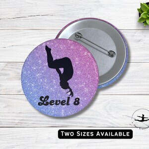 Level 8 Gymnastics Pin | Perfect Gymnast Team Gift Idea | Gymnast Accessory