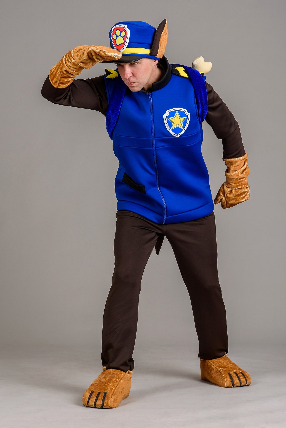 diy chase paw patrol costume diy chase paw patrol costume