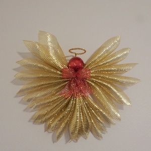 Christmas Tree Topper, Red Angel Wreath, BestSeller, Guardian Angel