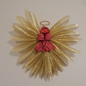 Christmas Tree Topper, Red Angel Wreath, BestSeller, Guardian Angel