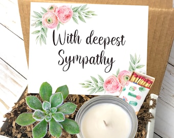 Sympathy Gift, Send a Sympathy gift Box, Sorry for your loss, With Deepest Sympathy, Live Succulent Gift Box