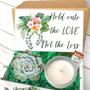 sympathy card, sorry for your loss, pet sympathy gift, bereavement gift, sympathy gifts, funeral gift, Mini Succulent Gift Box