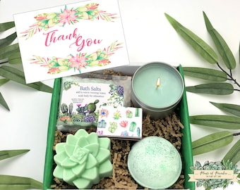 Thank you gift box, Thank you Aromatherapy Gift Box, Thank you Gift box for her, Appreciation Gift for her, Spa Gift Box, Thank you Spa Box