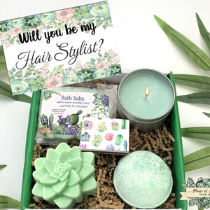 will you be my hair stylist, wedding hair stylist gift, be my hairstylist, hair stylist proposal