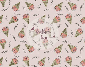 Modello digitale senza soluzione di continuità per bouquet di San Valentino per progetti di artigianato e design