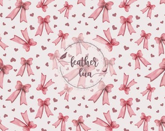 Modello digitale senza cuciture con fiocco e cuore natalizio per progetti di artigianato e design