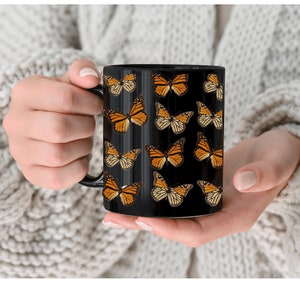 Butterfly Mug Gift for Butterfly Lover Botanical Mug Gift for Gardener Garden Lover Cottage Core Mug Gift for Best Friend Coworker Wife