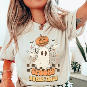 Admin Team Shirt Halloween School Administration Shirt Gift for School Office Staff Cute Staff Shirt Team Tee Elementary Middle High School