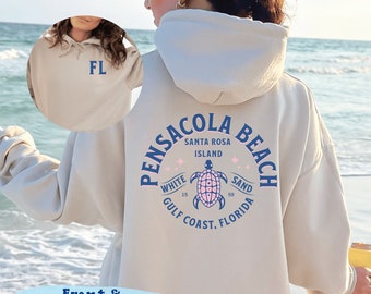 Pensacola Beach Sweatshirt Hoodie Florida Sweatshirt Beach Sweatshirt for Women FL Pensacola Beach Hoodie Cute Trendy Aesthetic Sweatshirt