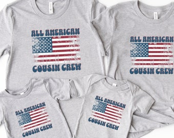 4th of July Cousin Crew Shirt T-shirt Cousin Crew 4th of July Shirt Independence Day Family Fourth of July Shirt Family Matching Tee 2024