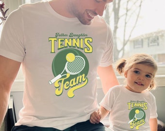 Father Daughter Tennis Shirts, Father Daughter Match, Matching Father and Daughter Tennis, Family Matching Tee, . Father's Day, Fathers Days