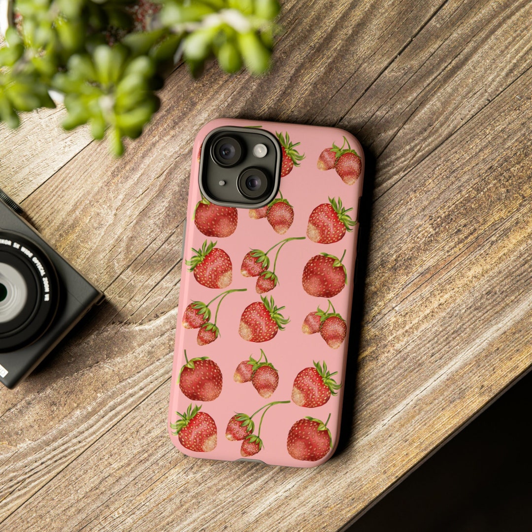 Cute Strawberry Phone Case, Strawberry Phone Case, Cute Fruit Phone