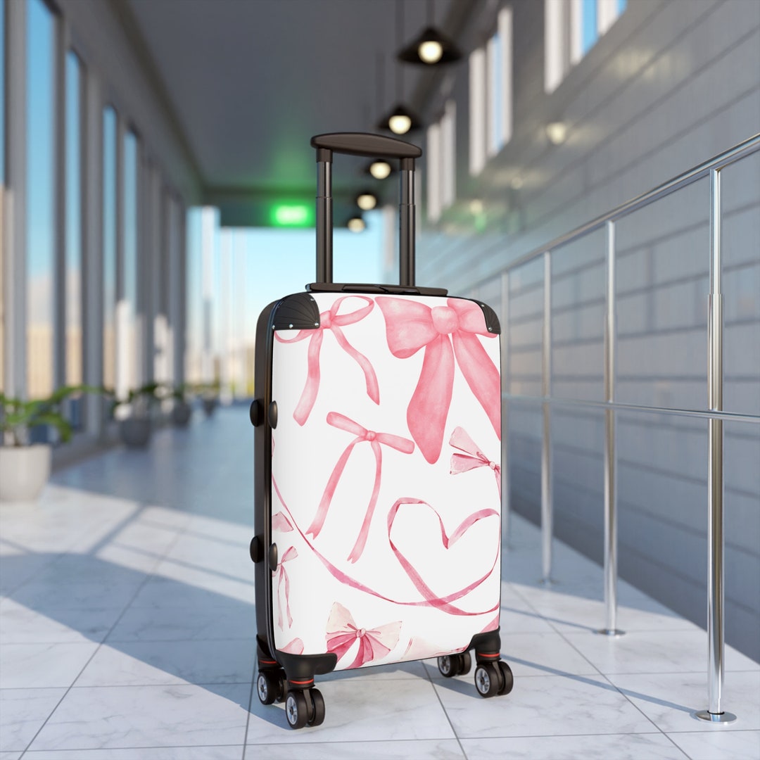 Pink luggage suitcase sale
