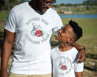 Father Son Bowling Shirts, Matching Father and Son Bowling, Father Son Bowling Tee, Daddy and Son Tee, . Father's Day, Fathers Days, Gifts