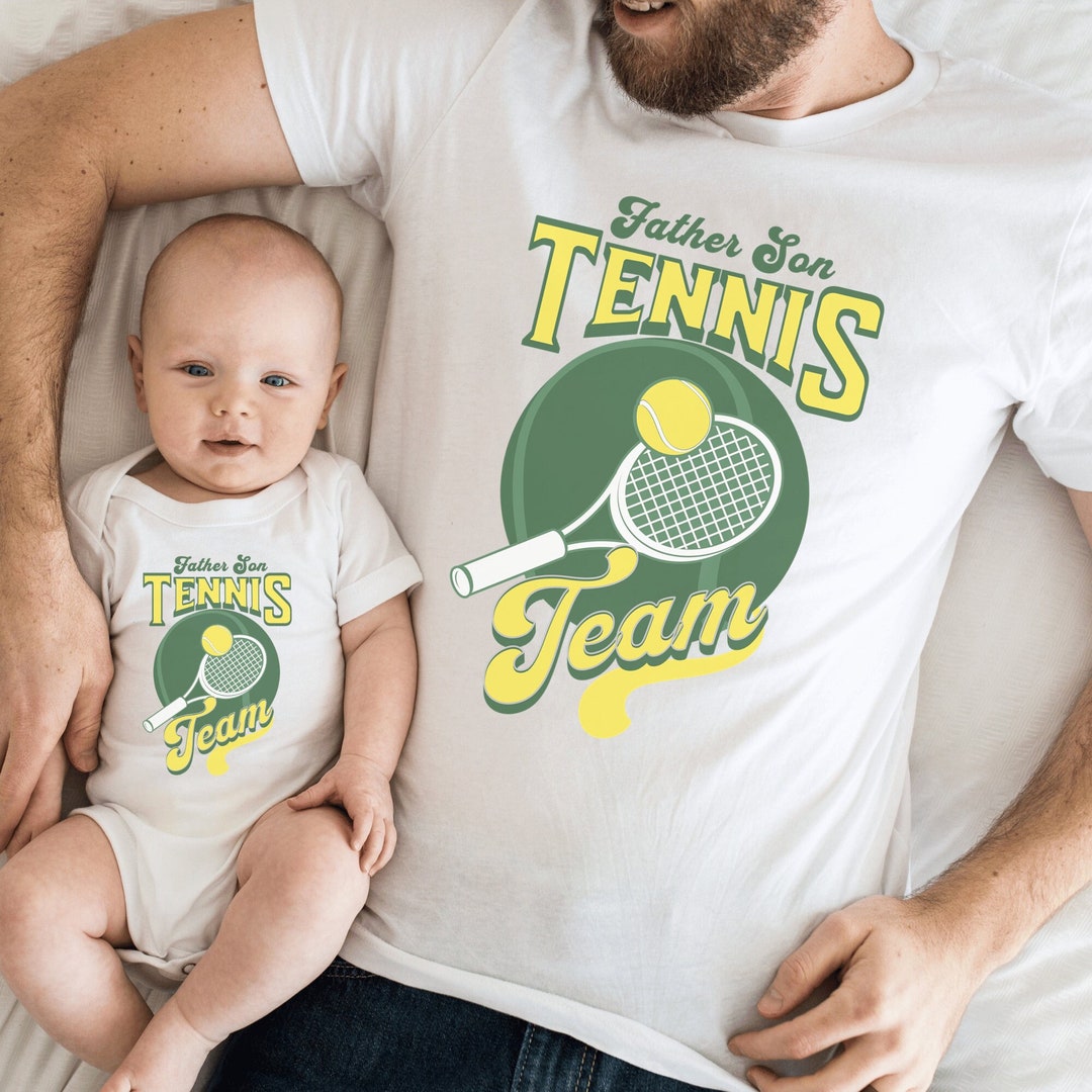 Father Son Tennis Shirts, Matching Father and Son Tennis, Father Son