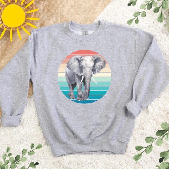 Elephant Kids Sweatshirt Gift for Girls or Boys Perfect Birthday