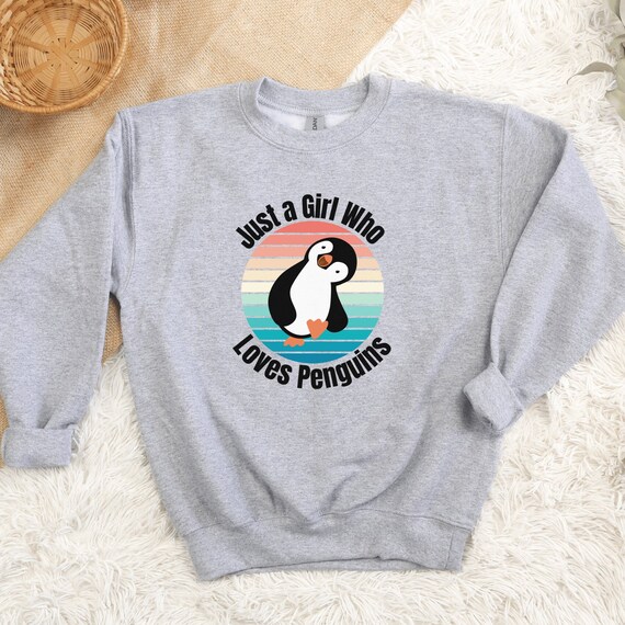 Just A Girl Who Loves Penguins T-Shirt Birthday Girl Gift Just A Girl Who Loves Penguins T-Shirt Birthday Girl Gift
