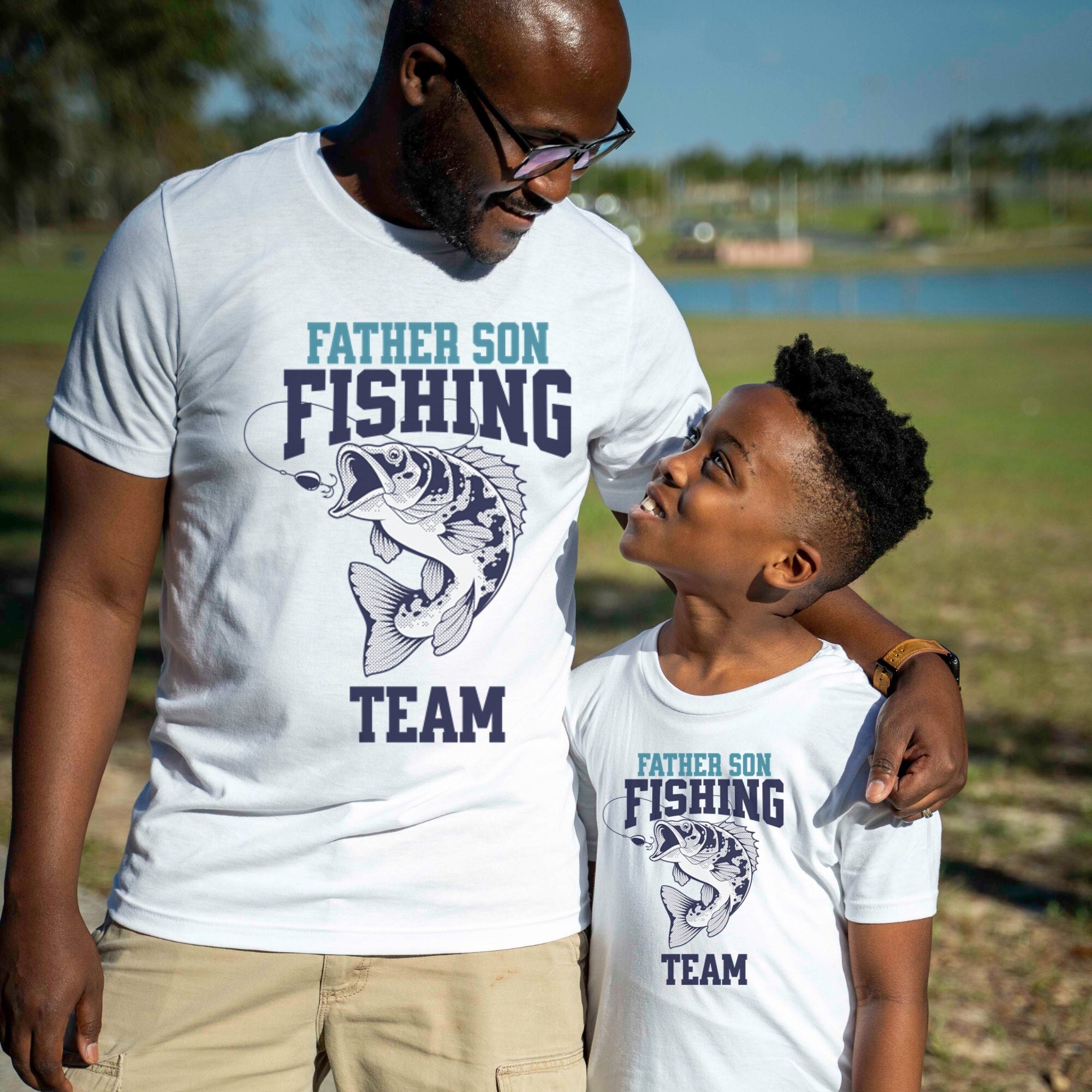 Dad and Son Fishing Shirts, Matching Father Son Shirts, Daddy and Me Shirts,  Fishing Tshirts Dad Son, Fishing Team T-shirts, Family Shirts, 