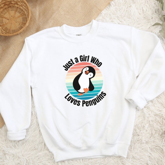 Just A Girl Who Loves Penguins T-Shirt Birthday Girl Gift Just A Girl Who Loves Penguins T-Shirt Birthday Girl Gift