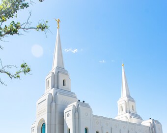 Brigham City Temple Utah, LDS, digital image available for download, religious home decor