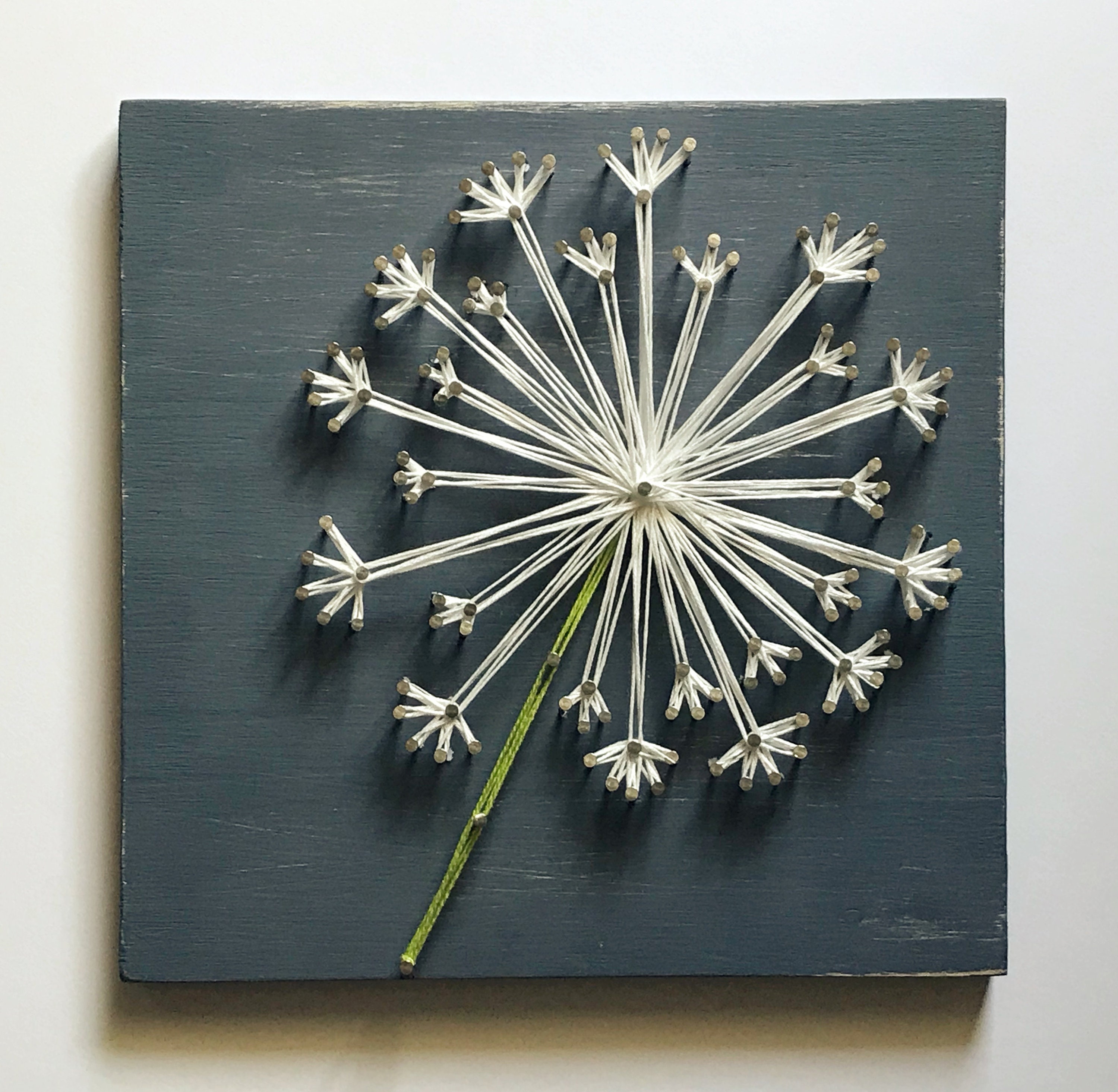 Dandelion String Art Perfect for Everyday Home Decor Wood Etsy