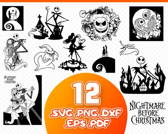 Download Free Nightmare Before Christmas Svg Jack Skellington Svg Etsy SVG DXF Cut File