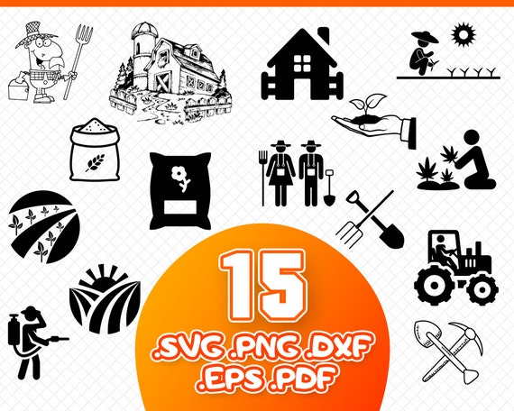 Download Farming Svg Farm Svg Farm Life Svg Tractor Svg Farmhouse Etsy PSD Mockup Templates