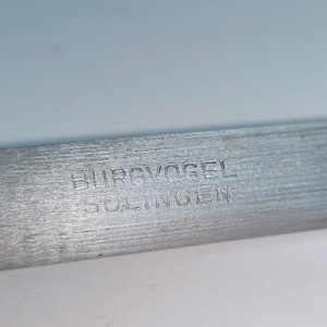 Burgvogel Solingen lång slipstång 50 cm slipstål knivslip verktyg knivslip slipstång slipstång med trähandtag