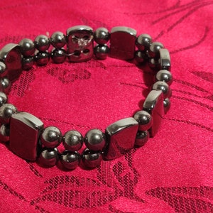 heavy hematite bracelet bangle jewelry hoop simple style made of hematite