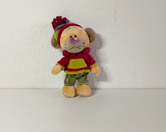 Pimboli avec chapeau d'hiver Diddl Mouse Pimbo 20 cm peluche Diddlmaus Depesche peluche peluche jouet à collectionner