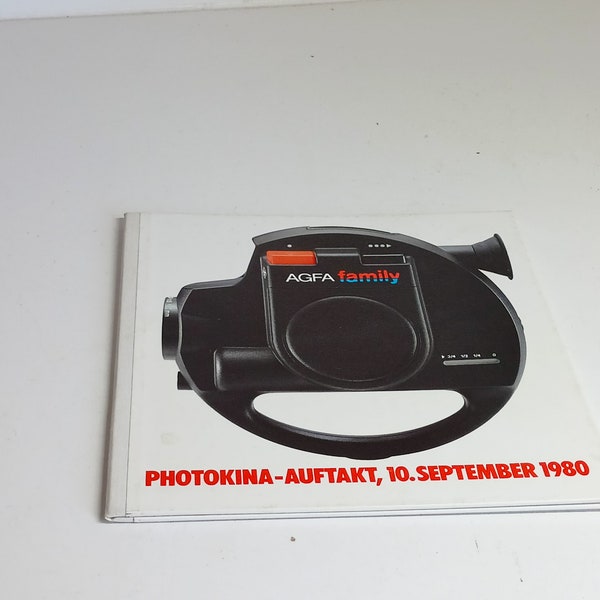 Mappe Agfa Photokina Auftakt 1980 aus den 80er Jahren Photo Werbung mit Agfanatic Songtext