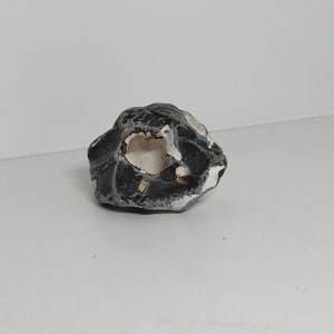 Chicken God 9x7x6cm a large hole flint chalk unique flintstone flint lucky stone aquarium, terrarium or decoration