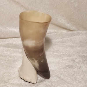 Horn with base made of bone or horn table decoration hunting decoration hunting lodge