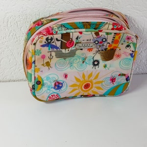 Trousse de maquillage Toot, trousse de maquillage pour femme Toot, trousse de maquillage, trousse de toilette, trousse de maquillage avec de nombreux compartiments, super colorée et stylée