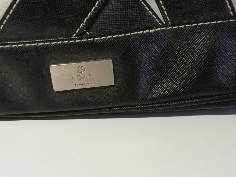 Adax Bag, borsa shopping, borsa shopping con interno removibile, borsa, Adax Copenhagen, utensili, pelle e tessuto, donna, vintage immagine 10